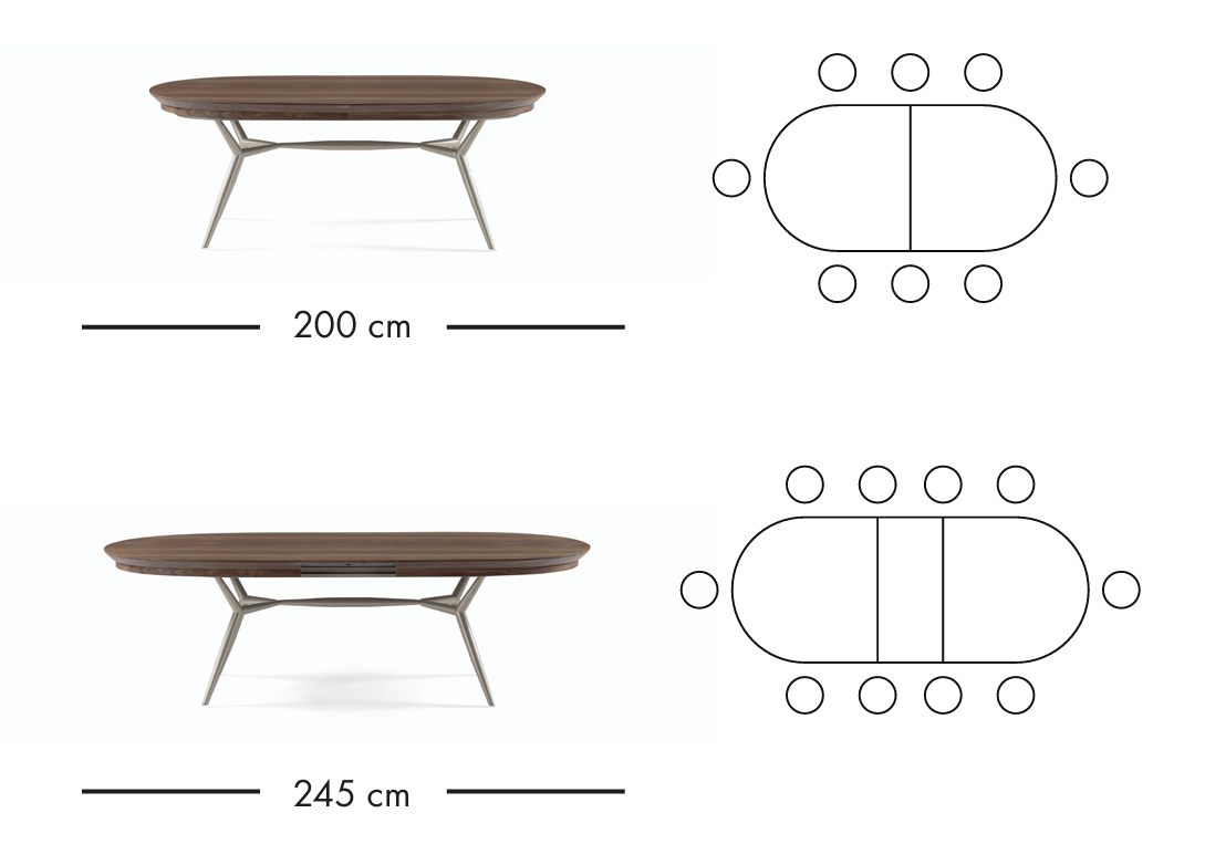 Matgrupp Verona 200-245 cm + 4 Lipa