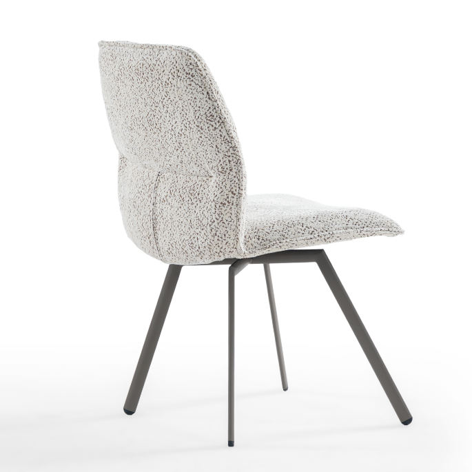 Loft stoppad matstol med tredelat ryggstöd
