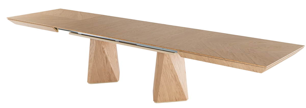 Diamond utdragbart matbord 200–400 cm – Natur-ek