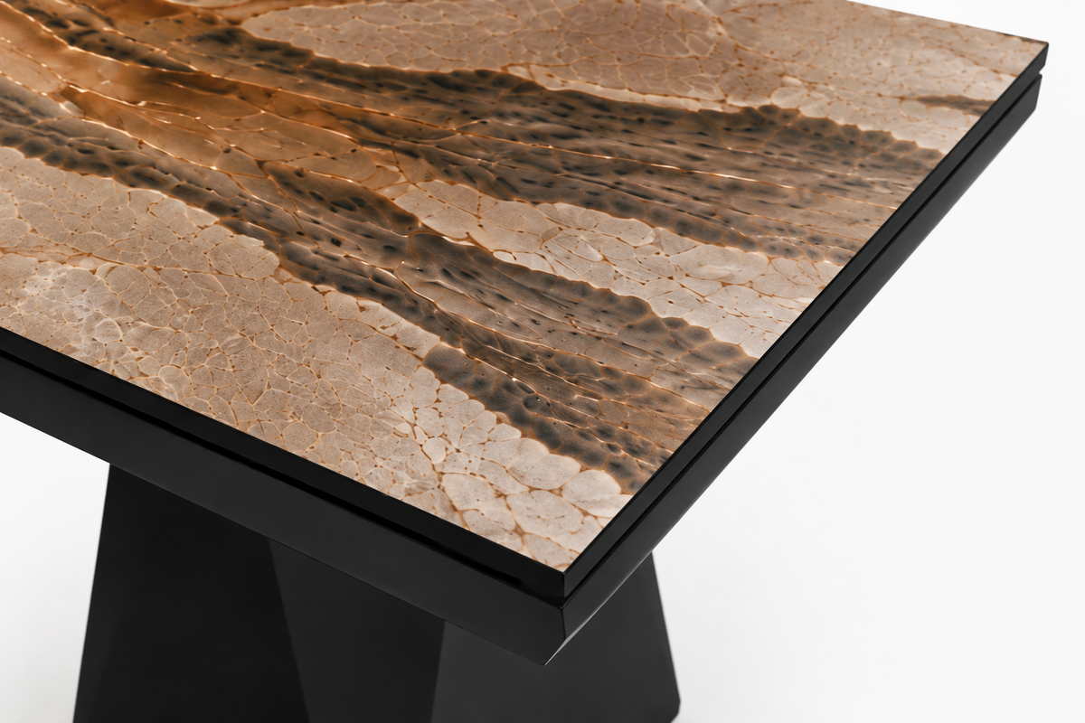 Diamond matgrupp – utdragbart matbord + 6 Diamond stolar