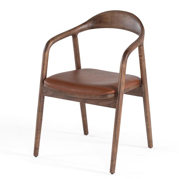 Wood matstol