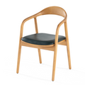 Wood matstol