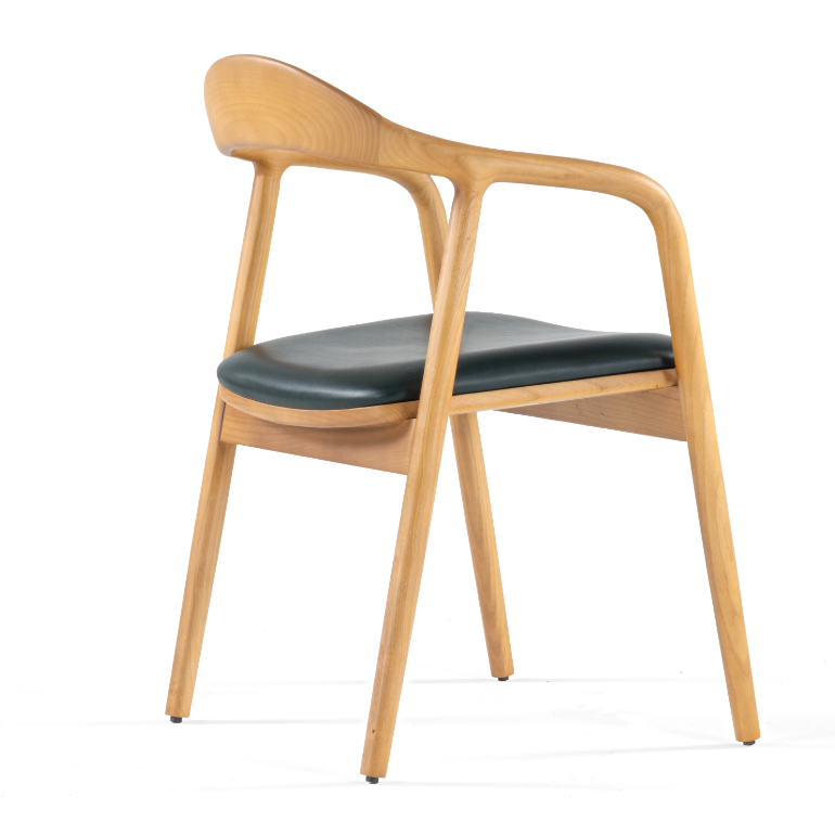 Wood matstol